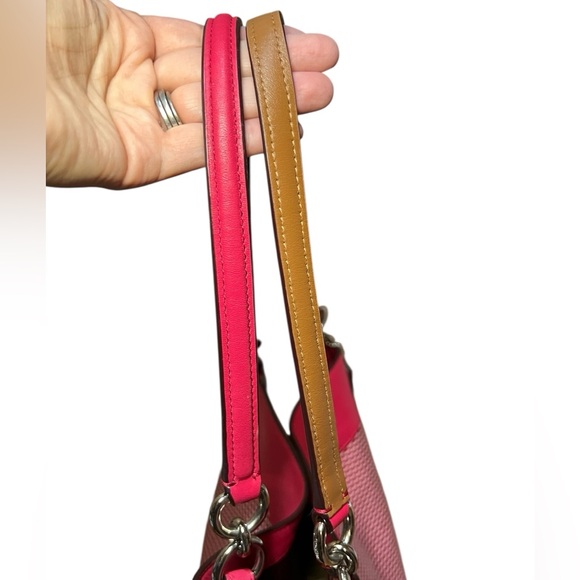 COACH LEXY Legacy jacquard and leather shoulder bag. 🩷 - Picture 7 of 9